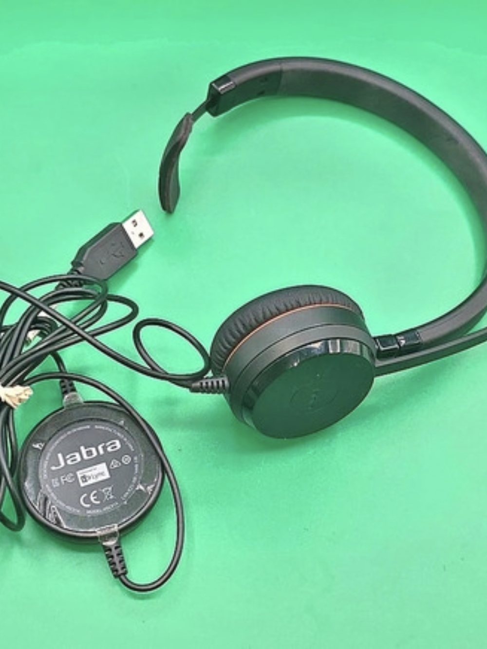 Jabra Evolve 20 Mono UC Wired USB Headset Black & Orange